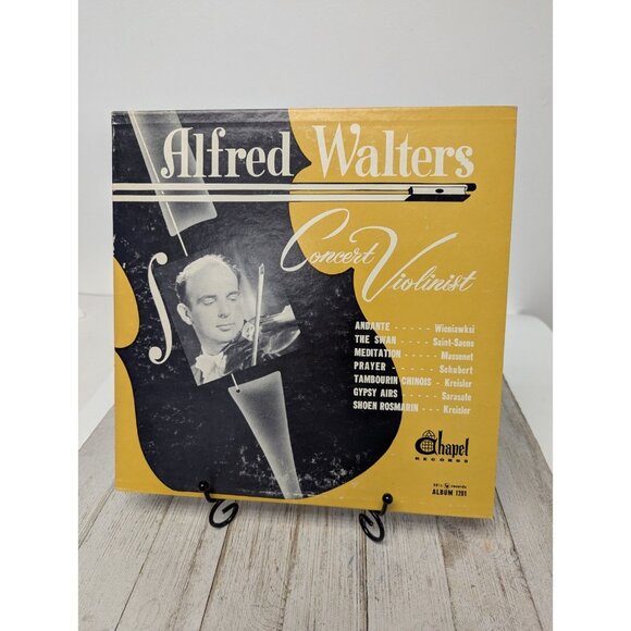Chapel Records Alfred Walters Concert Violinist Red Vinyl Record 10" LP - Picture 1 of 12